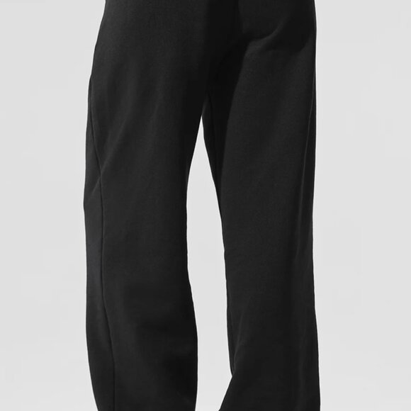 Alo Accolade Straight Leg Sweatpants Black Unisex Size L NWT - Picture 2 of 9